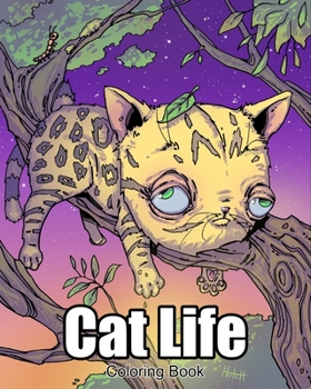 Paperback Cat Life Coloring Book