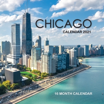 Paperback Chicago Calendar 2021: 16 Month Calendar Book