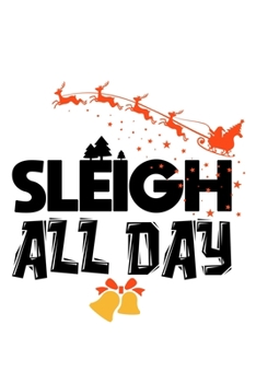 Notizbuch: Weihnachten Schlitten Rudolph Rentier Süß Geschenk 120 Seiten, 6X9 (Ca. A5), Punktraster (German Edition)