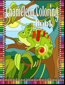 Paperback Chameleon Coloring Book: 50 Chameleon Stress-relief Coloring Book For Adult Book