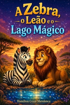 A Zebra, o Leão e o Lago Mágico (Portuguese Edition)