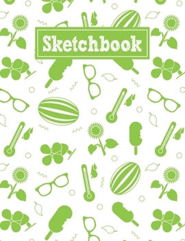 Paperback Sketchbook: 8.5 x 11 Notebook for Creative Drawing and Sketching Activities with Summer Themed Cover Design Book