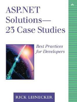 Paperback ASP.Net Solutions - 23 Case Studies: Best Practices for Developers Book