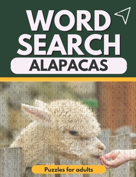 Paperback word search Alapacas Puzzles for adults: Large Print word search puzzle book - lots of Puzzles Hours of Fun Book