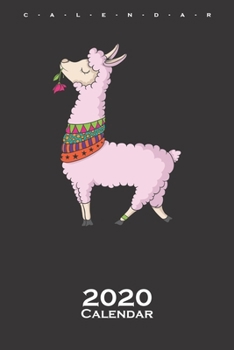 Paperback Salsa Lama with rose Calendar 2020: Lama and alpaca lovers and friends Book