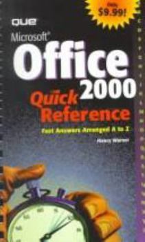 Hardcover Microsoft Office 2000 Quick Reference Book