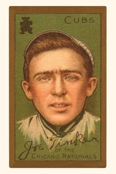 Paperback Vintage Journal Early Baseball Card, Joe Tinker Book