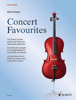Paperback Concert Favorites: Cello and Piano Book