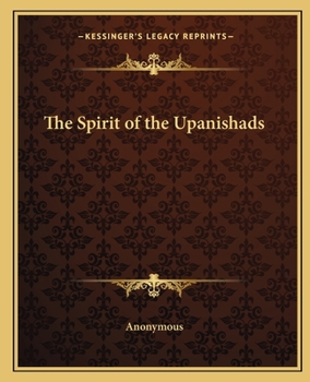 Paperback The Spirit of the Upanishads Book