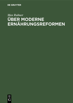 Hardcover Über Moderne Ernährungsreformen [German] Book