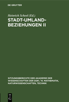 Hardcover Stadt-Umland-Beziehungen II [German] Book