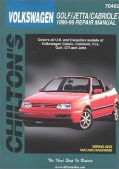 Paperback Volkswagen Golf, Jetta, and Cabriolet, 1990-98 Book