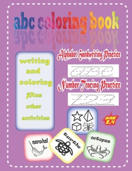 Paperback abc coloring book: The Little ABC Coloring Book (Dover Little Activity Books Practice for Kids with Pen Control, Line Tracing, Letters, a Book