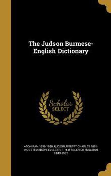 Hardcover The Judson Burmese-English Dictionary Book