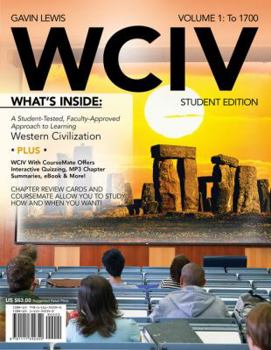 Paperback Wciv, Volume I (with Review Cards and History Coursemate with Ebook, Wadsworth Western Civilization Resource Center 2-Semester Printed Access Card) [W Book