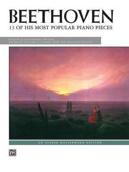 Paperback Beethoven -- 13 of His Most Popular Piano Pieces (Alfred Masterwork Edition) Book