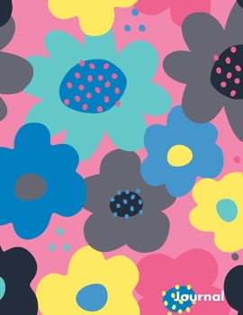 Paperback Journal: Login Password Book - Large Print Internet Password Organizer & Logbook ( 8.5x11 ) - Easy to Find Bright Flowers Desig [Large Print] Book