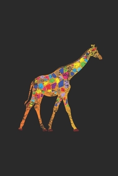 Giraffe Mosaic: Blank Lined Notebook (6" x 9" - 120 pages) ~ Animal Mosaic Themed Notebook for Daily Journal, Diary, Gift