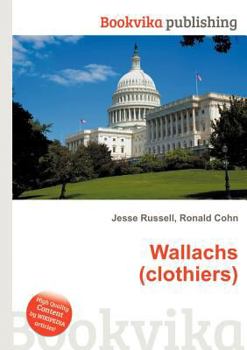 Paperback Wallachs (Clothiers) Book