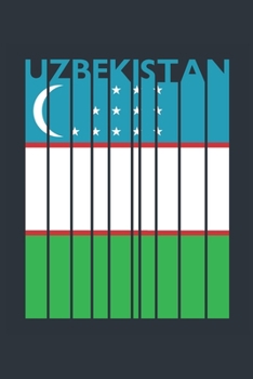 Vintage Uzbekistan Notebook - Uzbek Flag Writing Journal - Uzbekistan Gift for Uzbek Mom and Dad - Retro Uzbek Diary: Medium College-Ruled Journey Diary, 110 page, Lined, 6x9 (15.2 x 22.9 cm)