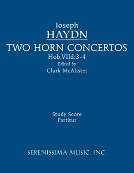 Paperback Two Horn Concertos: Study score Book