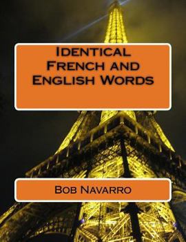 Paperback Identical French and English Words Book