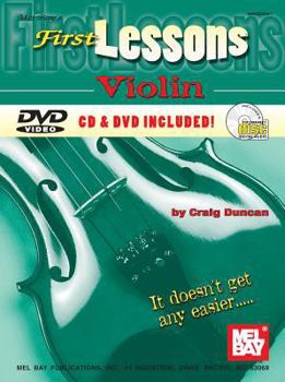 Paperback First Lessons Violin [With CD and DVD] Book
