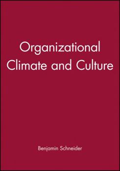 Paperback Organizational Climate and Culture Book