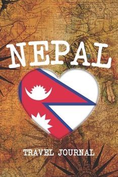 Nepal: 6x9 Travel planner I Road trip planner I Dot grid journal I Travel notebook I Travel diary I Pocket journal I Gift for Backpacker