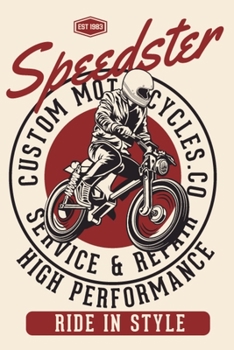 Paperback Speedster Custom Motorcycles Service and Repair notebook: Dot Grid 6x9 Dotted Bullet Journal and Notebook 120 Pages for vehicle mechanic and biker Book