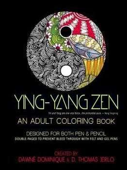 Paperback Yin-Yang Zen, Adult Coloring Book