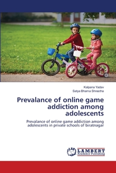 Paperback Prevalance of online game addiction among adolescents Book