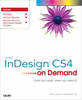 Paperback Adobe InDesign CS4 on Demand Book