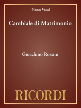 Paperback Cambiale Di Matrimonio: Vocal Score Book