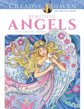 Paperback Creative Haven Beautiful Angels Coloring Book