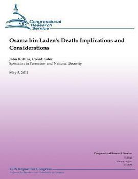 Paperback Osama bin Laden's Death: Implications and Considerations Book