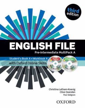 Paperback ENGLISH FILE 3RD EDITION PRE-INTERMEDIATE: MULTIPACK A WITH ONLINE SKILLS Book