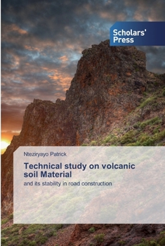 Paperback Technical study on volcanic soil Material Book