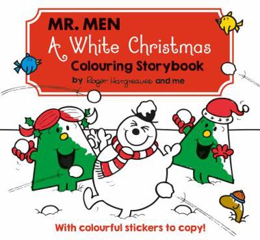 Paperback Mr Men A White Christmas Colouring Storybook Book