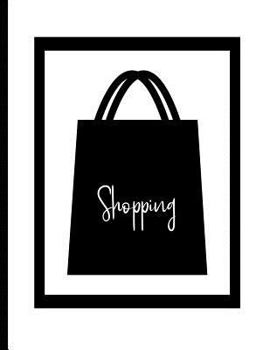 Paperback Shopping Notebook Black and White Shopping Bag Book