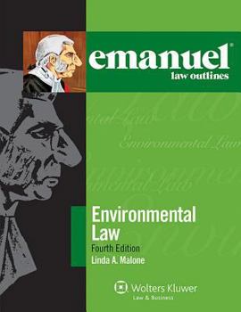 Paperback Emanuel Law Outlines for Environmental Law Book