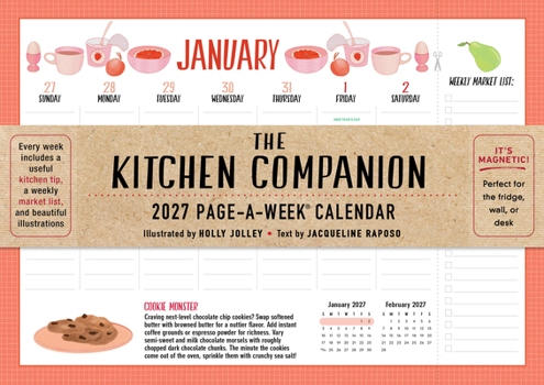 The Kitchen Companion Page-A-Week Calendar 2027: It's Magnetic! Perfect for the Fridge, Wall, or Desk