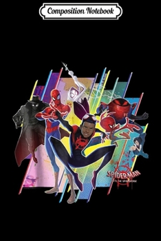 Composition Notebook: Marvel Spider-Man Spiderverse Bar Code Face Graphic  Journal/Notebook Blank Lined Ruled 6x9 100 Pages