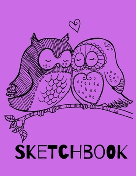 Sketchbook: Blank For Drawing And Sketching With A Large Journal Cute Cartoon Forest Animals!: (Diary, Notebook), Sketchbook for Girls: (Owl, Fox, Birds, Rabbits, Deer) Sketching Journal / Blank Drawi