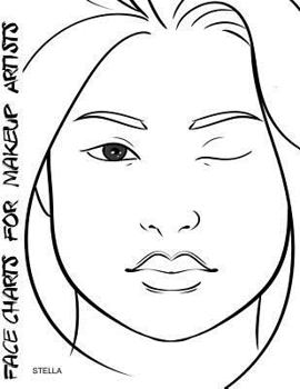 Paperback Face Charts for Makeup Artists Stella Book
