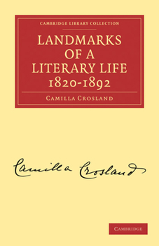 Paperback Landmarks of a Literary Life 1820-1892 Book