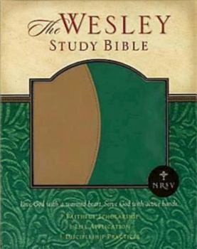 Imitation Leather NRSV Wesley Study Bible - Green/Brown Faux Leather Edition: New Revised Standard Version Book