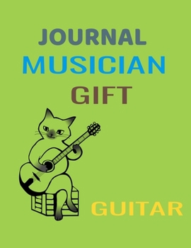 Paperback Journal Musician Gift Guitar: GUITAR TABLATURE BLANK NOTEBOOK 8.5x11 /130 PAGES Book