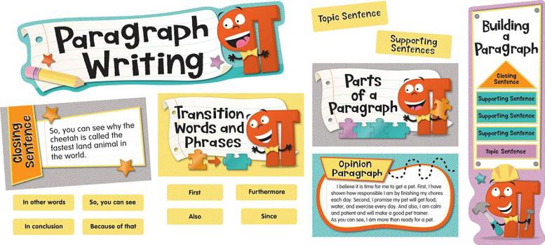 Wall Chart Paragraph Writing Mini Bulletin Board Set Book