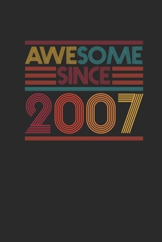 Paperback Awesome Since 2007: Graph Paper Journal (6" X 9" - 120 Pages/ 5 Squares per inch) for Birthday Gift Idea for Women And Men Book